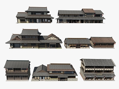新中式古建 禅意民宿 度假民宿建筑 唐风建筑民宿 商业街建筑