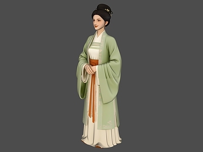 宋式美学女人 汉族服装人物