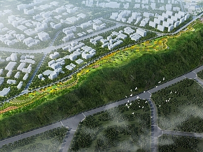 现代主义景观边坡护坡 道路景观