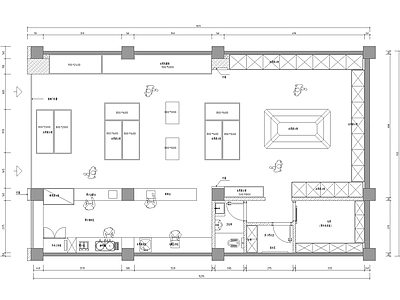 现代水果店 水果店 施工图