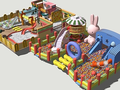 童趣主题风格儿童游乐空间 儿童游乐园设备 儿童娱乐公园 儿童乐园