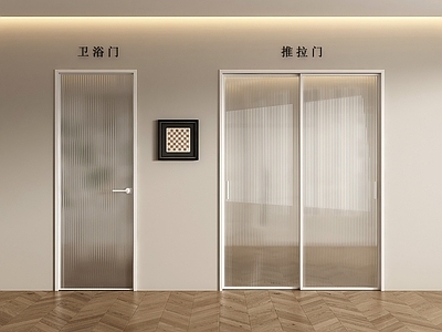 现代推拉门 推拉门 玻璃门 长虹玻璃推拉门 长虹玻璃单开门 卫生间门