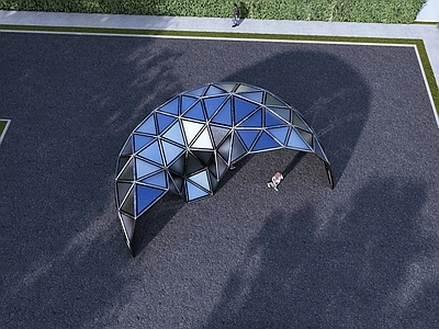 现代景观构筑 不锈钢装置 景观装置 艺术装置