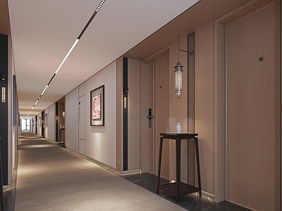 新中式酒店走廊