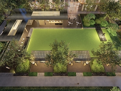 新中式小区景观