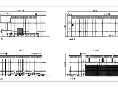 现代其他商业建筑 变电房 配电站 变电所 变电楼宇 供电站房 施工图