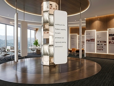 现代简约企业文化展厅 现代文化宣传展厅