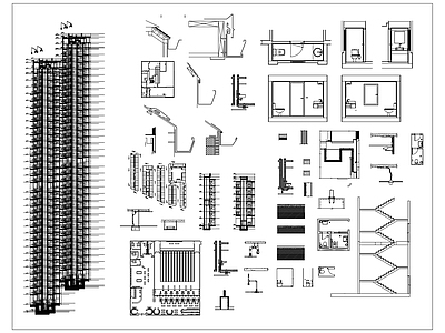 现代其他建筑 建筑腔体 建筑域面 构筑空间 房建空间 楼宇空间 施工图