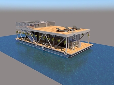 现代主义水上建筑