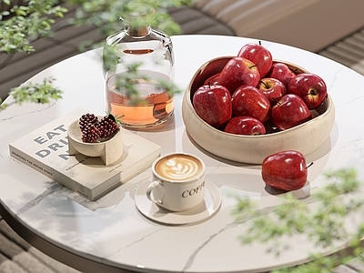 奶油风水果蔬菜