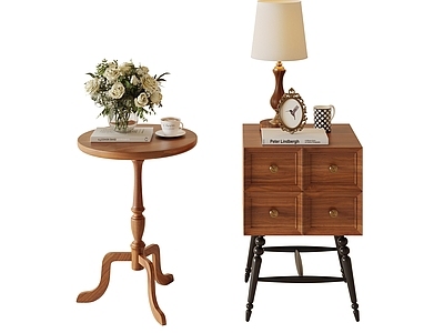 中古风边几 法式中古风边几