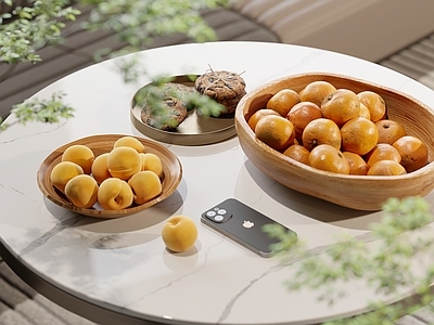 奶油风水果蔬菜