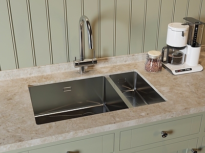 现代简约水槽