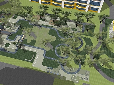 现代简约儿童游乐空间 儿童活动区 儿童活动器材