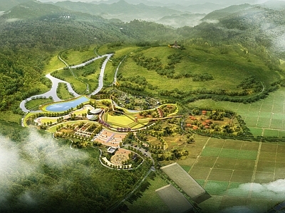 新中式景观文旅项目景观 景观 文旅
