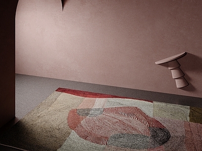 侘寂风儿童地毯 儿童房地毯 卧室地毯 多巴胺地毯 现代地毯