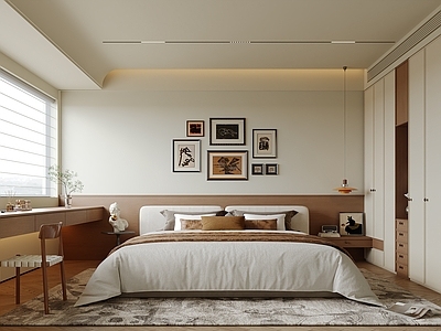 中古风主卧 卧室 主卧 次卧