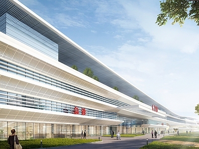 现代主义其他公共建筑 现代医院