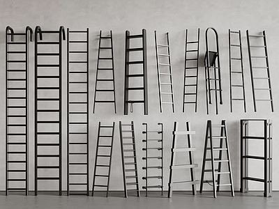 极简梯子 现代梯子 木梯 爬梯 折叠梯 活动梯