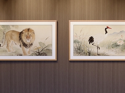新中式挂画组合 装饰画