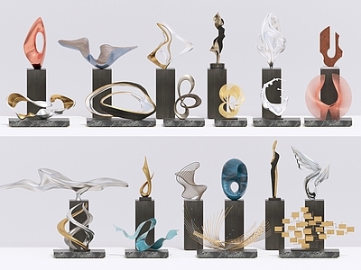 现代艺术雕塑雕塑摆件 抽象雕塑 艺术雕塑 雕塑小品