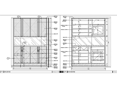 柜体节点 入户鞋柜节点图 施工图