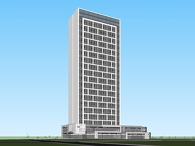 现代主义酒店建筑 公寓loft建筑 酒店公寓楼