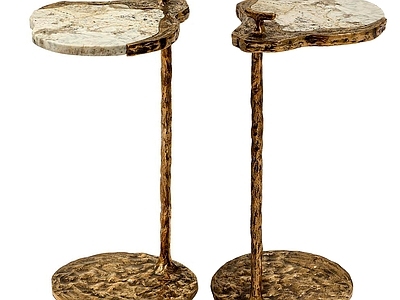 新古典边几 金属边几 角几 圆几