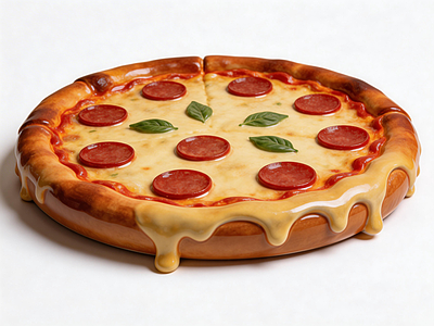 拟物风玩具 披萨雕塑 美食店美陈