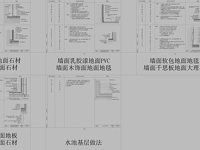 墙面节点 图集 最全图集 图集节点 施工图