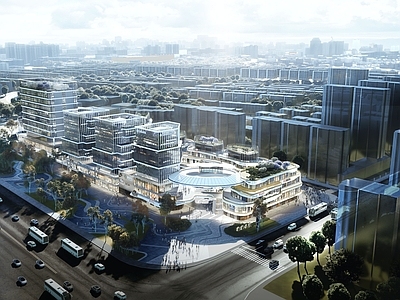 现代主义商业综合体景观