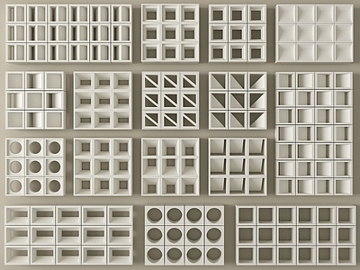 极简主义建筑材料 现代建筑材料  镂空水泥砖 水泥砖隔断