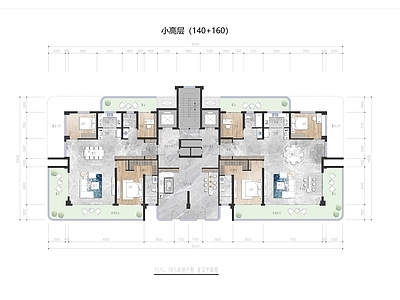 多层住宅 四代住宅建筑平面 施工图