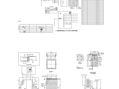现代停车场 户外停车场 施工图