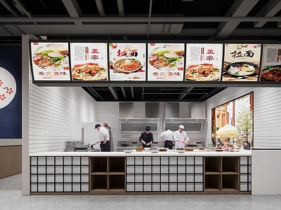 现代简约后厨 餐饮后厨 厨房用品组合 后厨设备