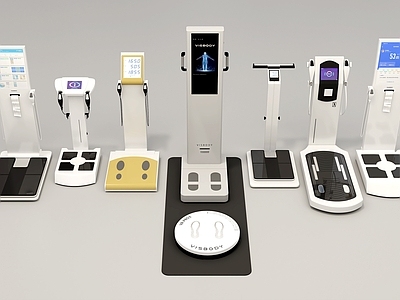 现代简约医疗器材 体测仪 体脂仪 体测器