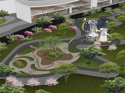 现代儿童游乐空间 儿童游乐园 景观公园