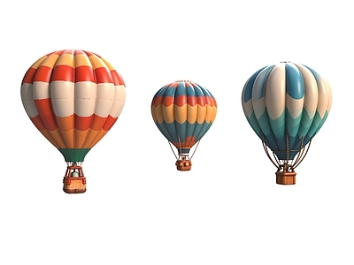 现代热气球 气球 低空飞行器 热气球装饰 美陈热气球