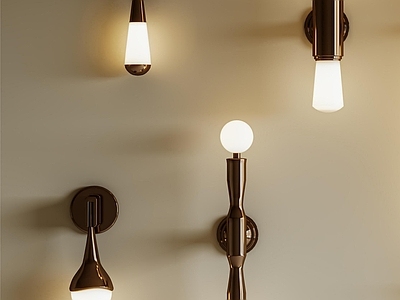 中古风墙面壁灯 意式轻奢壁灯 现代简约壁灯 中古壁灯 金属壁灯