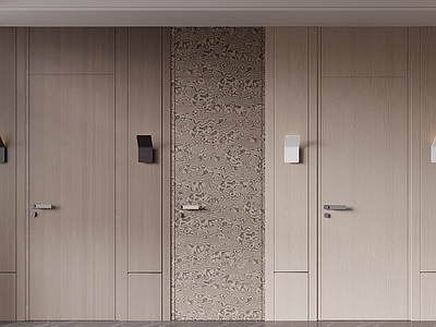 现代门窗展厅 单开门 卧室门 木门 室内门 门