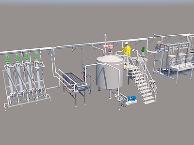 现代工业风管道零件