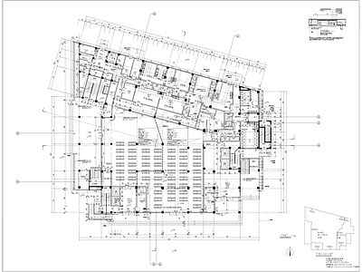 现代学校建筑 培训楼含人防图纸 施工图