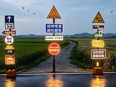 现代创意导视景观导视