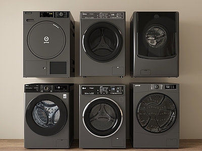 极简洗衣机 现代全自动洗衣机 滚筒洗衣机 洗烘一体机