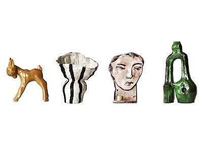 艺术装饰雕塑摆件 中古雕塑 法式雕塑 抽象雕塑