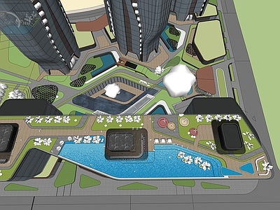 现代主义屋顶花园