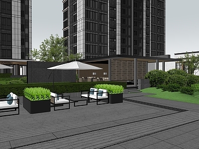 新中式景观小区景观