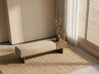 侘寂床尾凳 床尾凳 换鞋凳