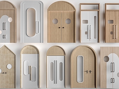 现代儿童门 幼儿园门   儿童空间门  单开门 学校门