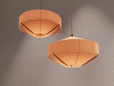 日式吊灯 中古风纸质艺术灯 中古艺术吊灯 中古纸质吊灯组合 纸质艺术吊灯组合 纸质中古风吊灯